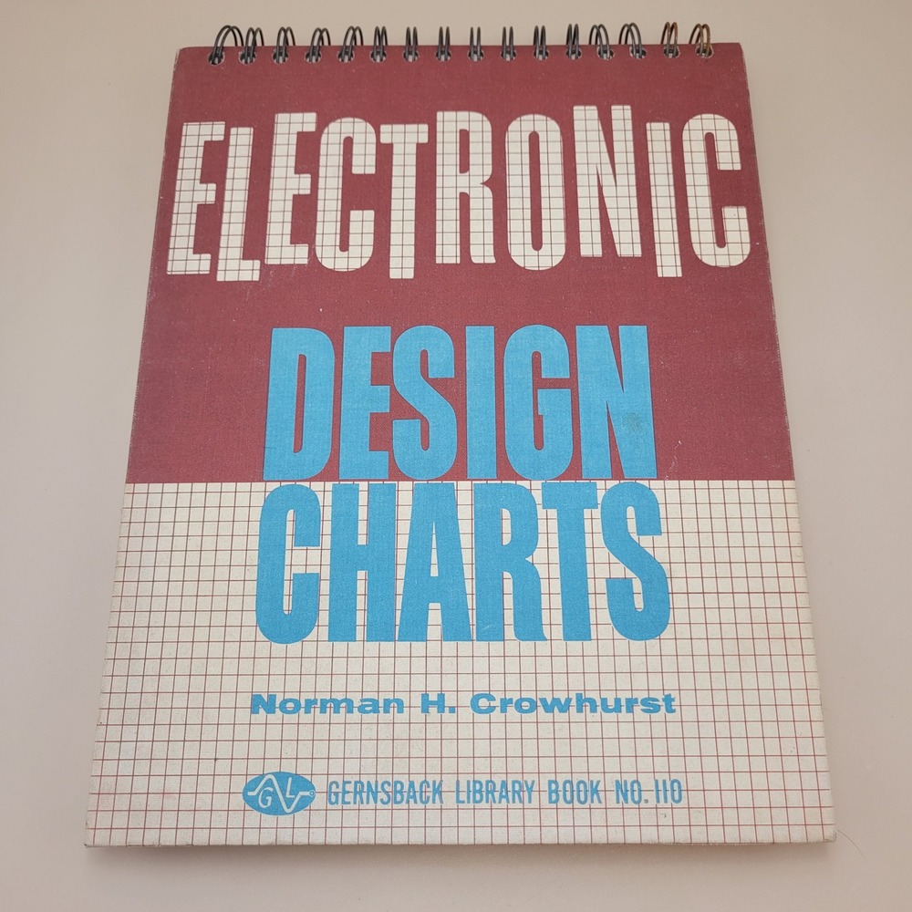 Electronic Design Charts by Norman Crowhurst 1963 RARE VTG Audio Collectible 1st